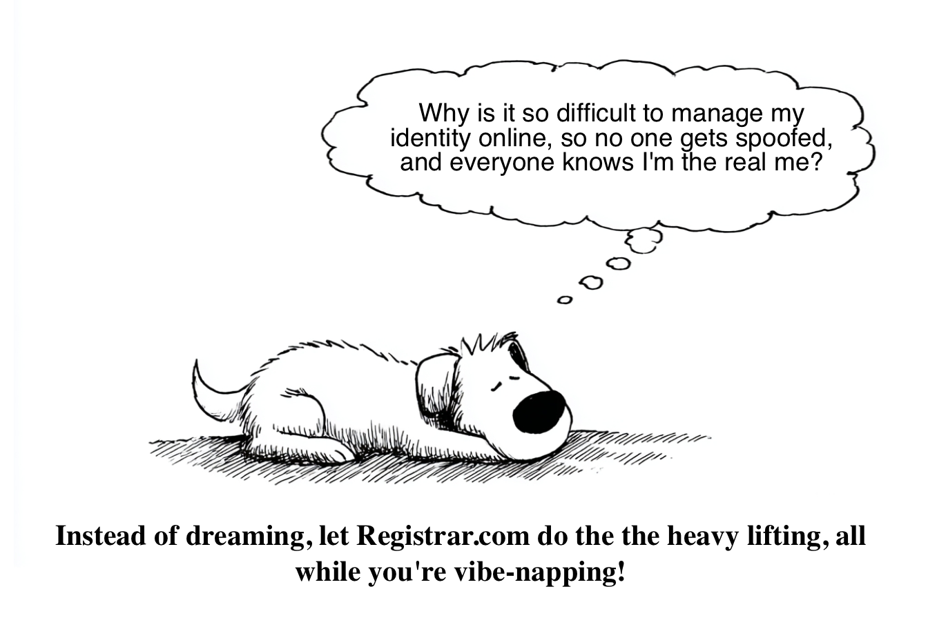 Doggo dreaming about having a better registrar